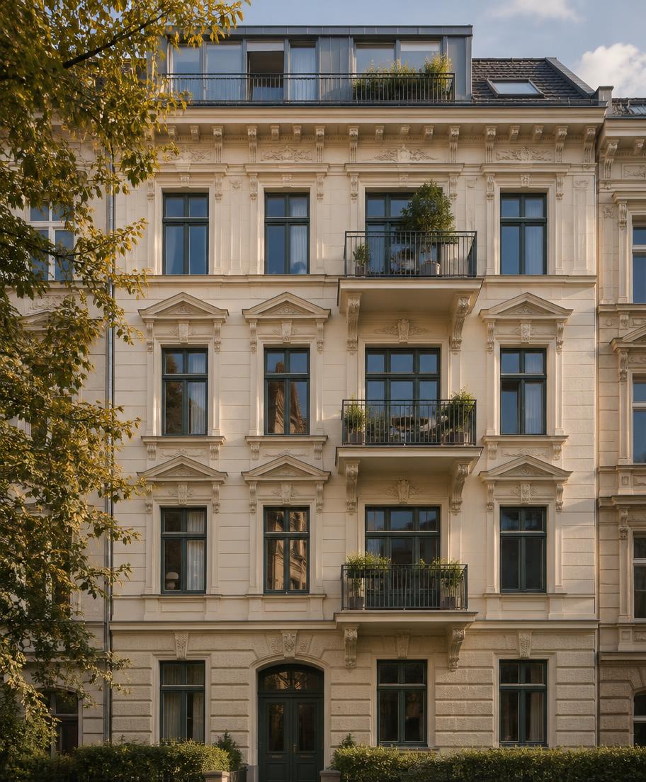 Gepflegte Fassade eines Wohnhauses im Salzkammergut